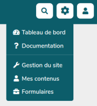 Aperçu menu de roue crantée