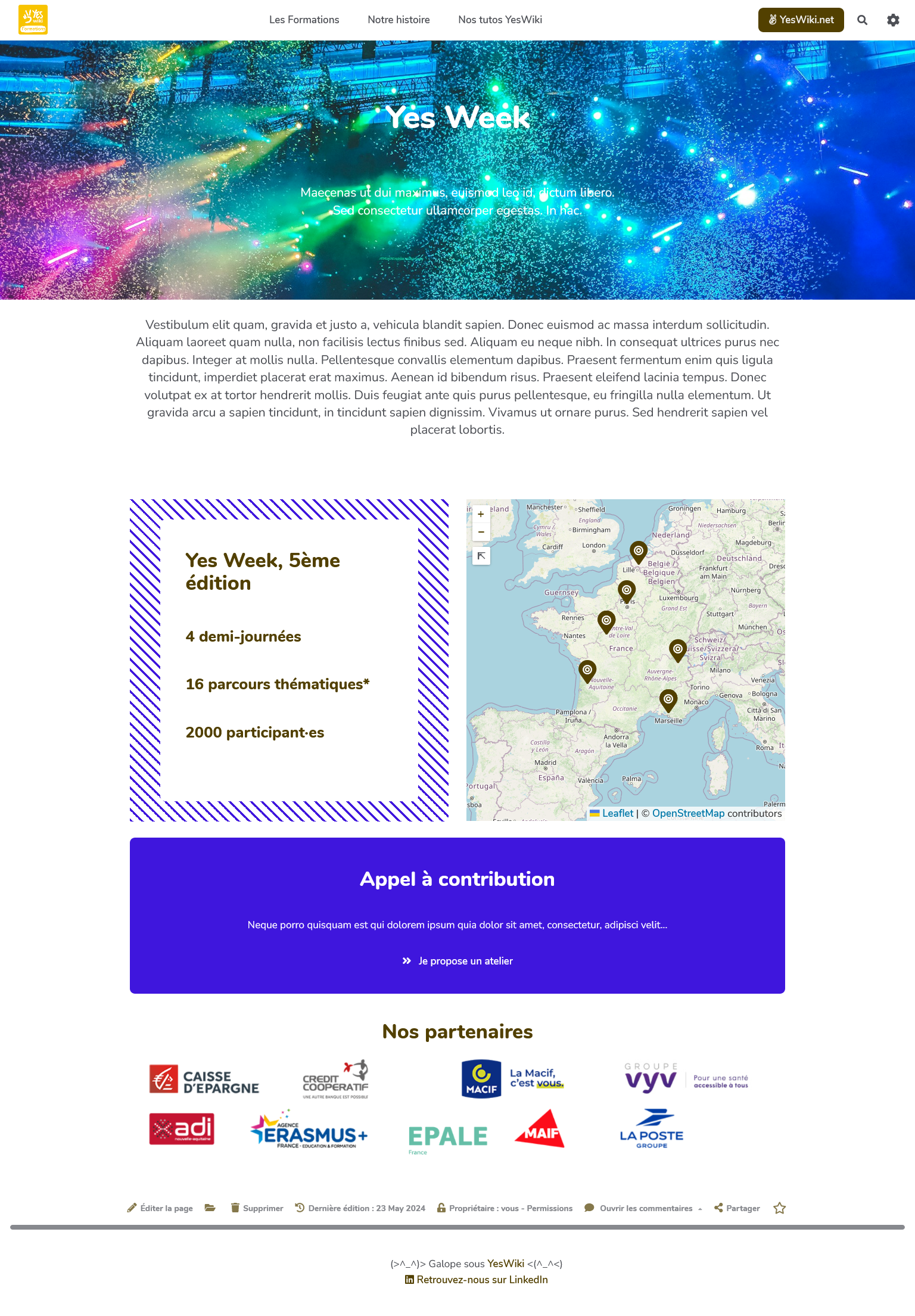 template page evenement
Lien vers: ExempleEvenement